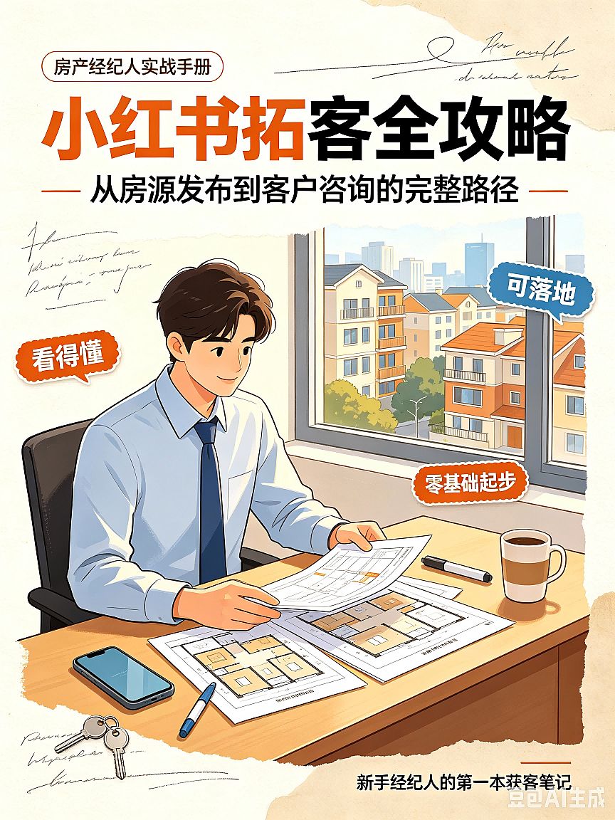 房产经纪人小红书拓客攻略