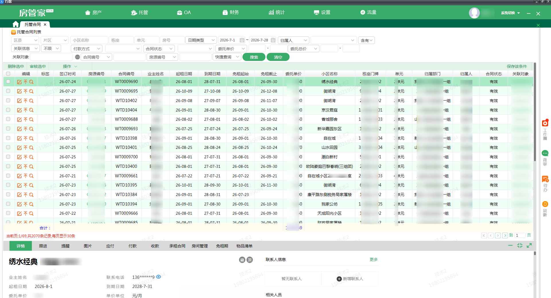 托管合同管理